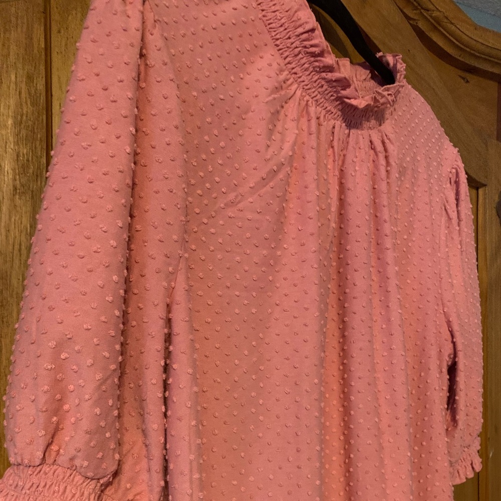 J crew size L dusty rose/pink blouse